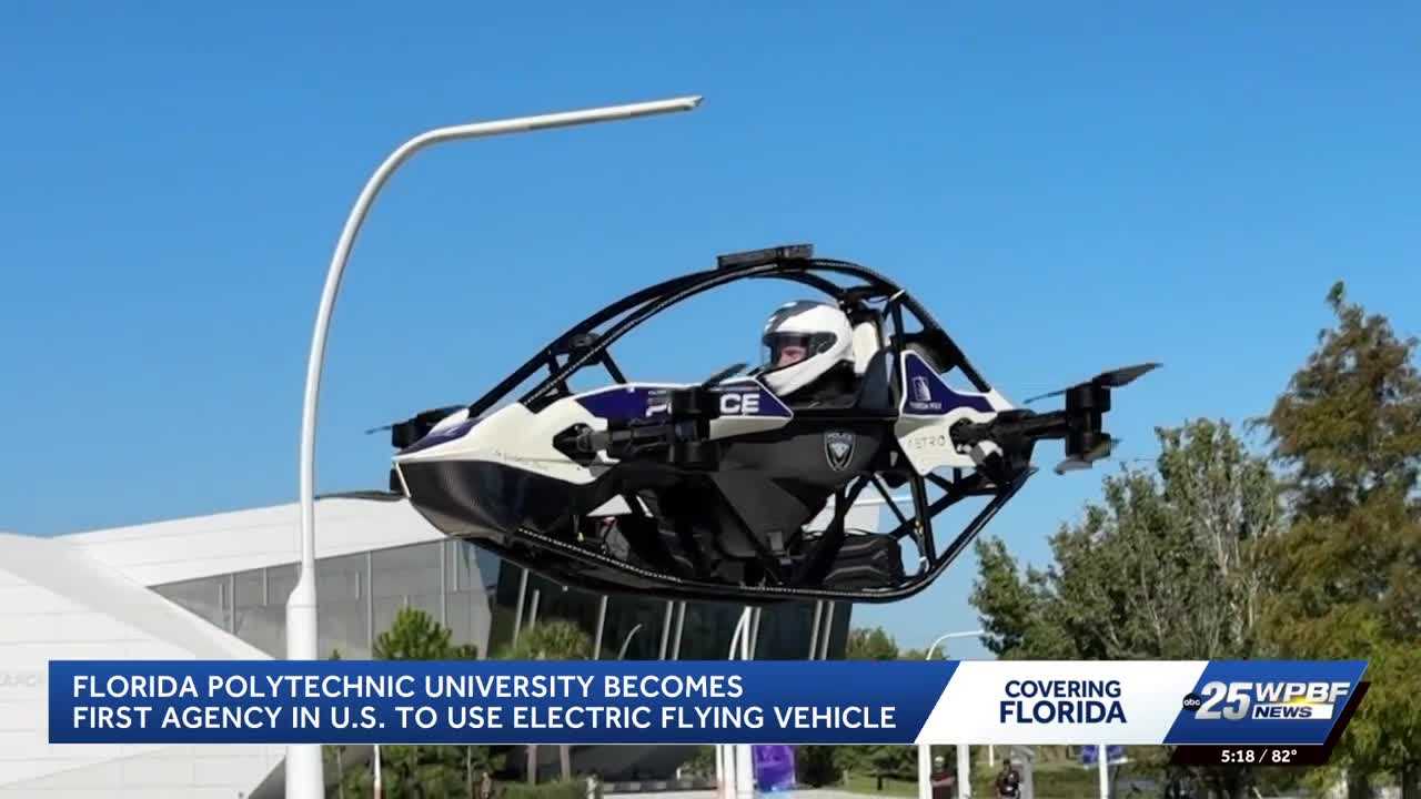 Florida Polytechnic University develops electric flying vehicle for police emergencies — WPBF West Palm Beach, Dallas Community news