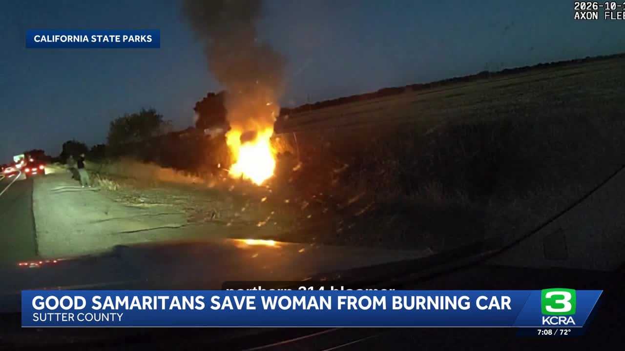 Officers rescue woman from burning car — WISN 12 Milwaukee, Dallas Community news